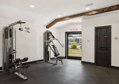 Resident fitness center at Aldea Manufactured Home Community in Fort Worth, Texas